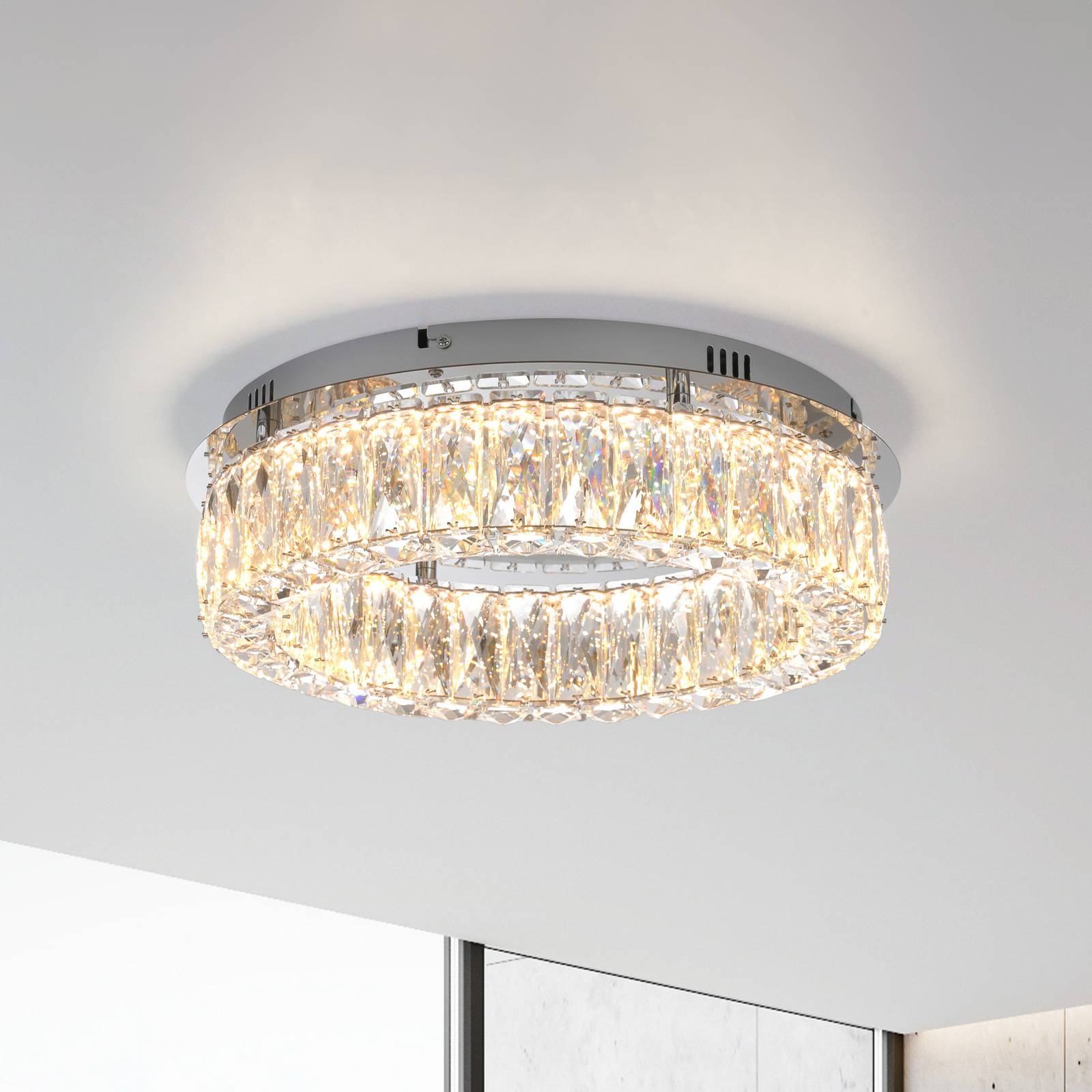JUST LIGHT. LED-Deckenleuchte Kulunka, Eisen, Kristallglas JUST LIGHT. LED-Deckenleuchte Kulunka, Eisen, Kristallglas von JUST LIGHT.