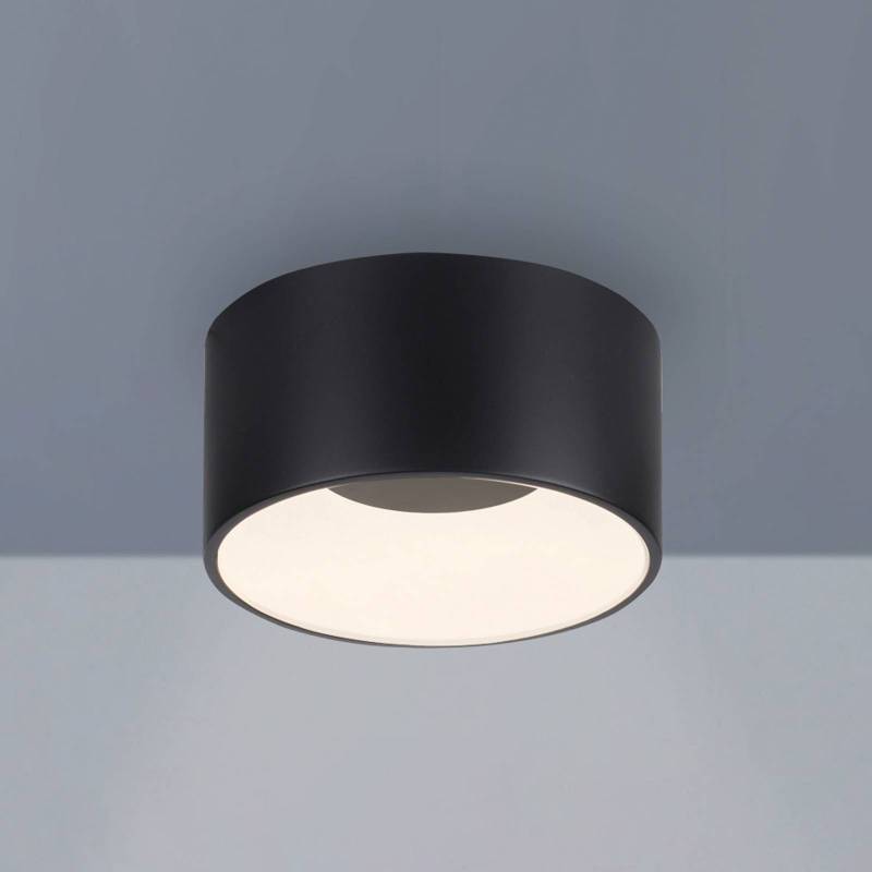 JUST LIGHT. LED-Deckenleuchte Tanika schwarz, Ø16cm, dimmbar von JUST LIGHT.