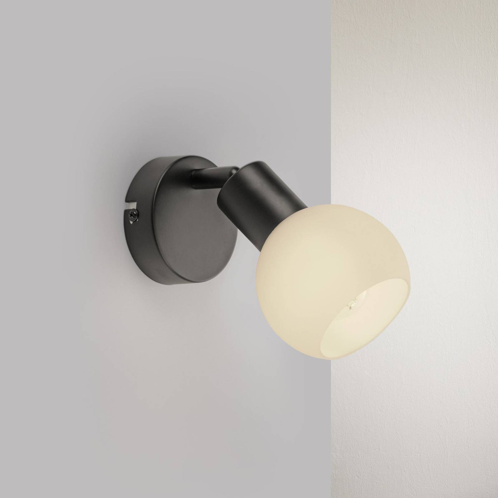 JUST LIGHT. Wandleuchte Loki, schwarz, Eisen, Glas JUST LIGHT. Wandleuchte Loki, schwarz, Eisen, Glas von JUST LIGHT.