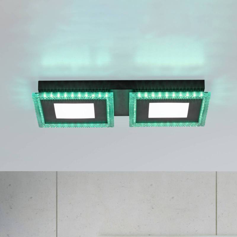 LED-Deckenlampe Acri CCT RGB Fernbedienung 44x20cm von JUST LIGHT.