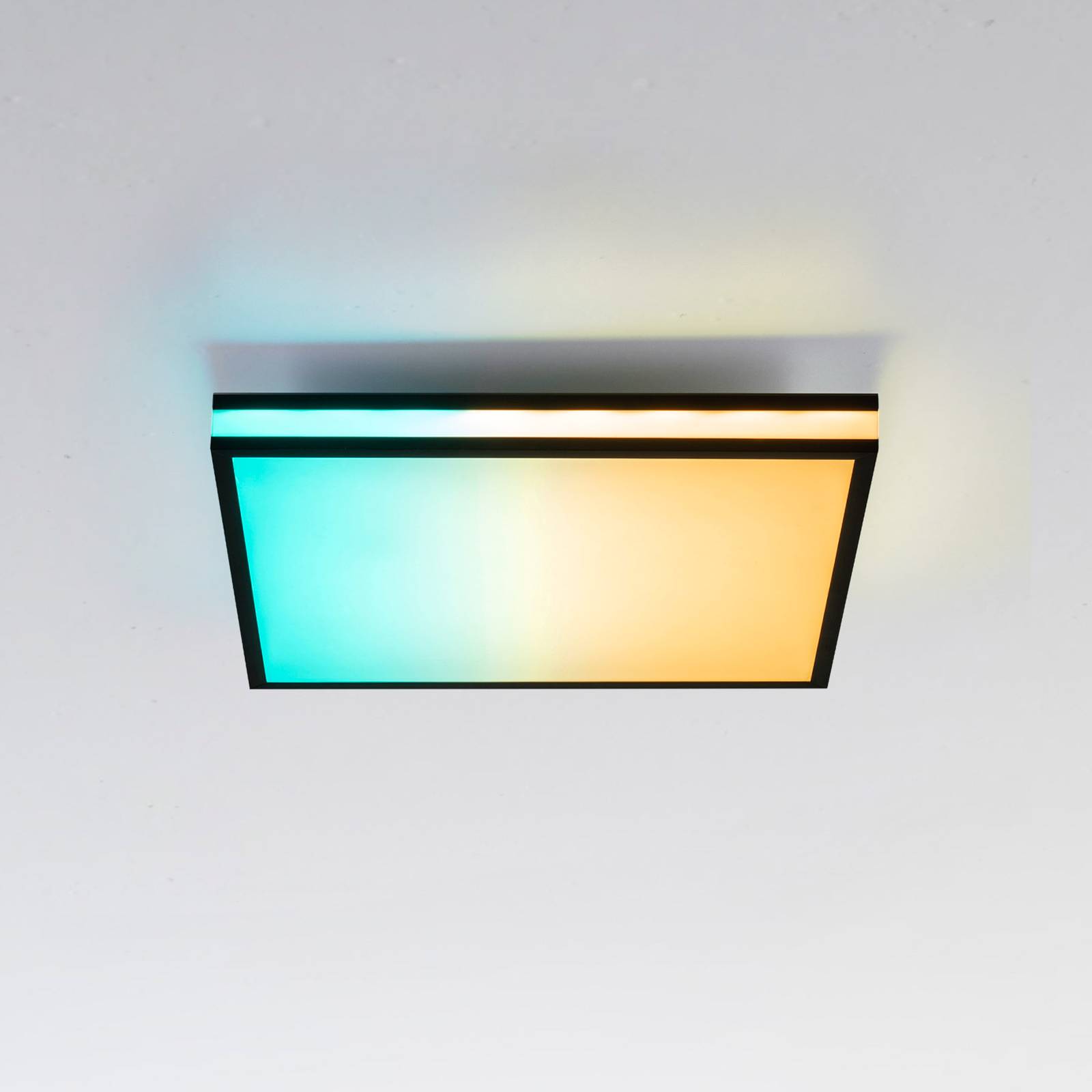 LED-Deckenlampe Mario, CTT, RGB, 45x45cm, schwarz LED-Deckenlampe Mario, CTT, RGB, 45x45cm, schwarz von JUST LIGHT.