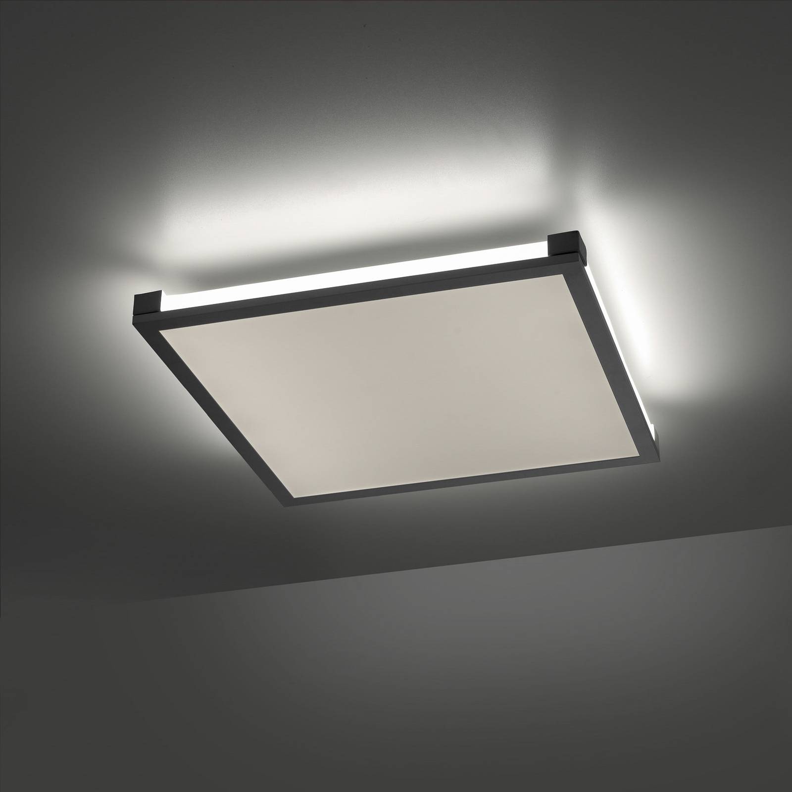 LED-Deckenlampe Mario 45x45cm, dimmbar, RGBW LED-Deckenlampe Mario 45x45cm, dimmbar, RGBW von JUST LIGHT.