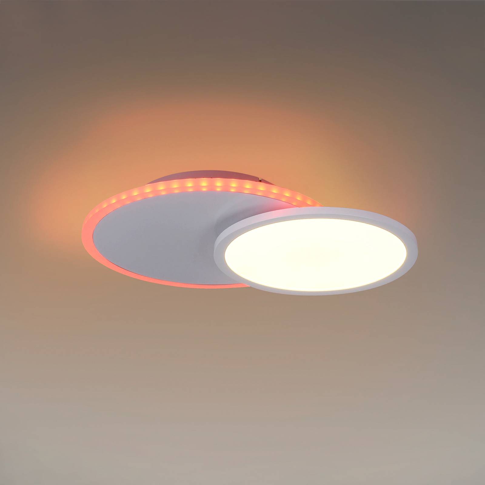 LED-Deckenleuchte Arenda rund, RGB/CCT, schwenkbar LED-Deckenleuchte Arenda rund, RGB/CCT, schwenkbar von JUST LIGHT.