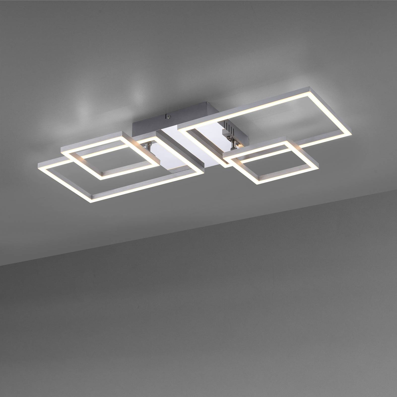 LED-Deckenleuchte Iven, stahl, 32,4x30cm LED-Deckenleuchte Iven, stahl, 32,4x30cm von JUST LIGHT.