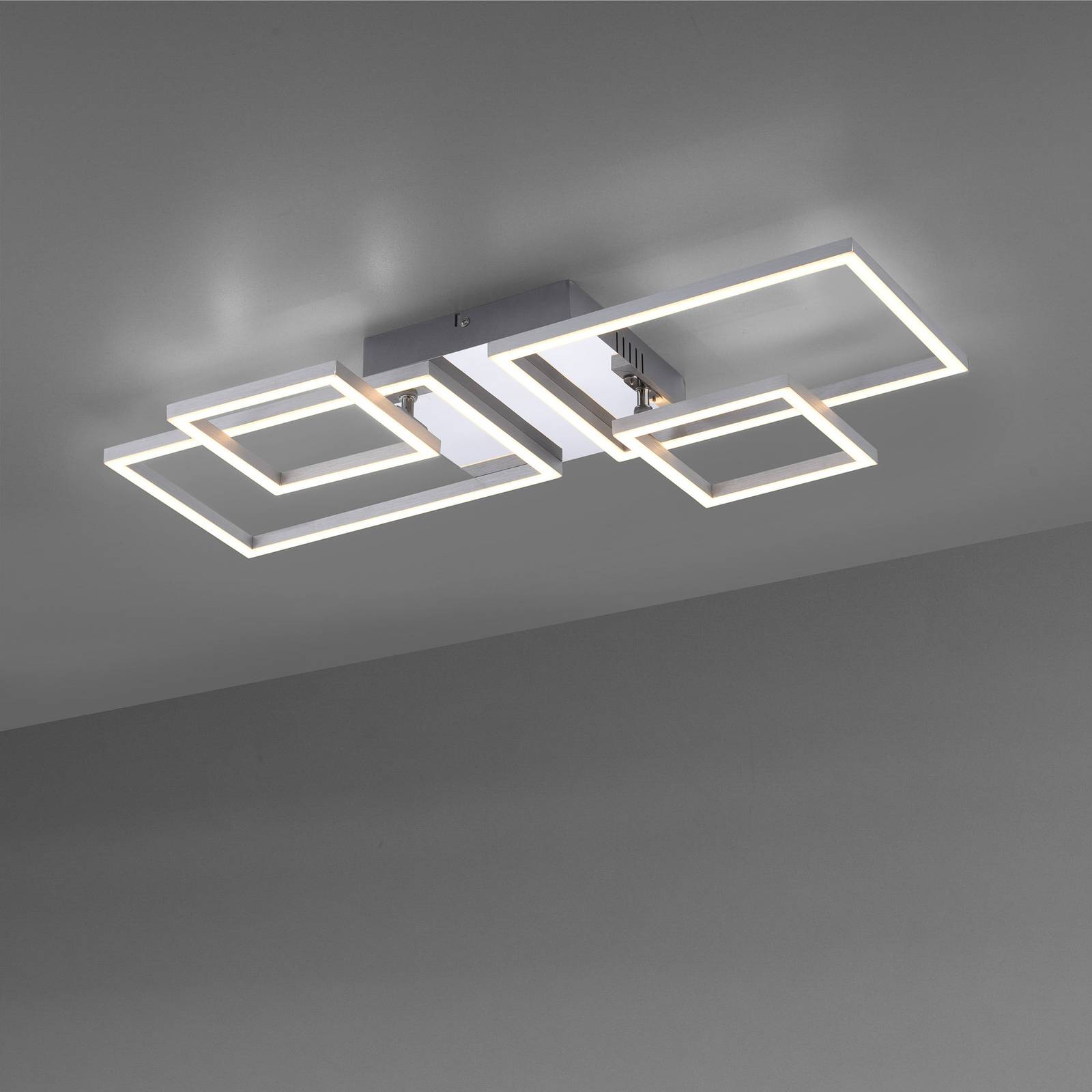 LED-Deckenleuchte Iven, stahl, 32,4x30cm von JUST LIGHT.