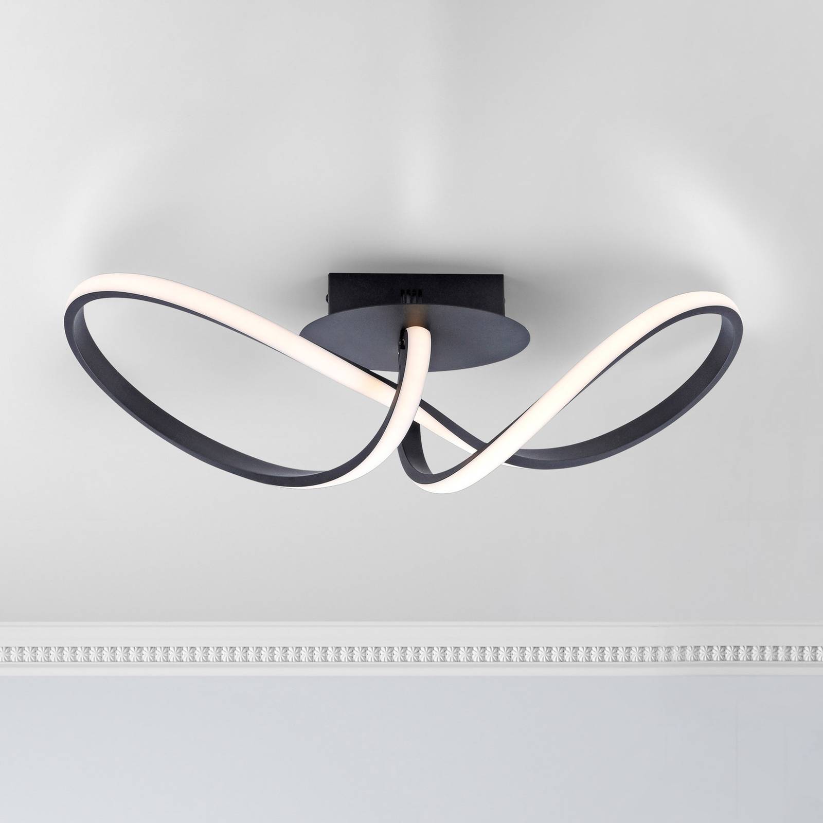 LED-Deckenleuchte Maria, dimmbar, schwarz LED-Deckenleuchte Maria, dimmbar, schwarz von JUST LIGHT.