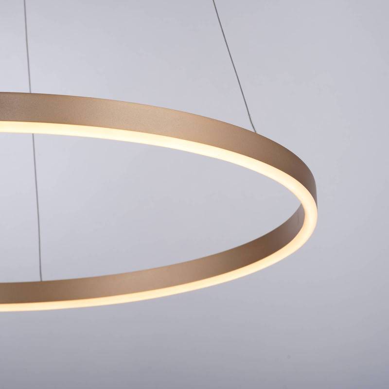 LED-Pendelleuchte Ritus, Ø 58,5cm, messing matt von JUST LIGHT.