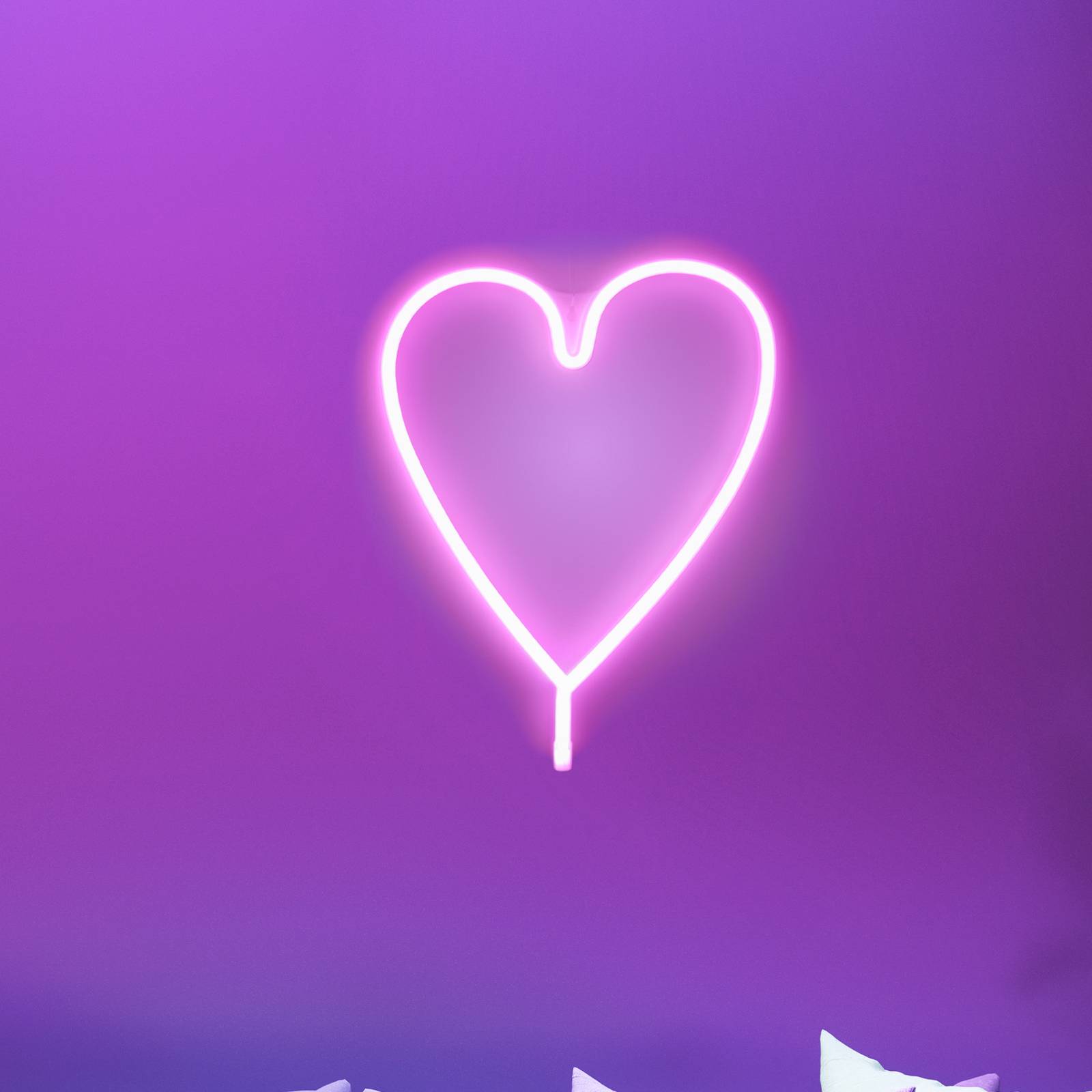 LED-Wandleuchte Neon Herz, USB LED-Wandleuchte Neon Herz, USB von JUST LIGHT.
