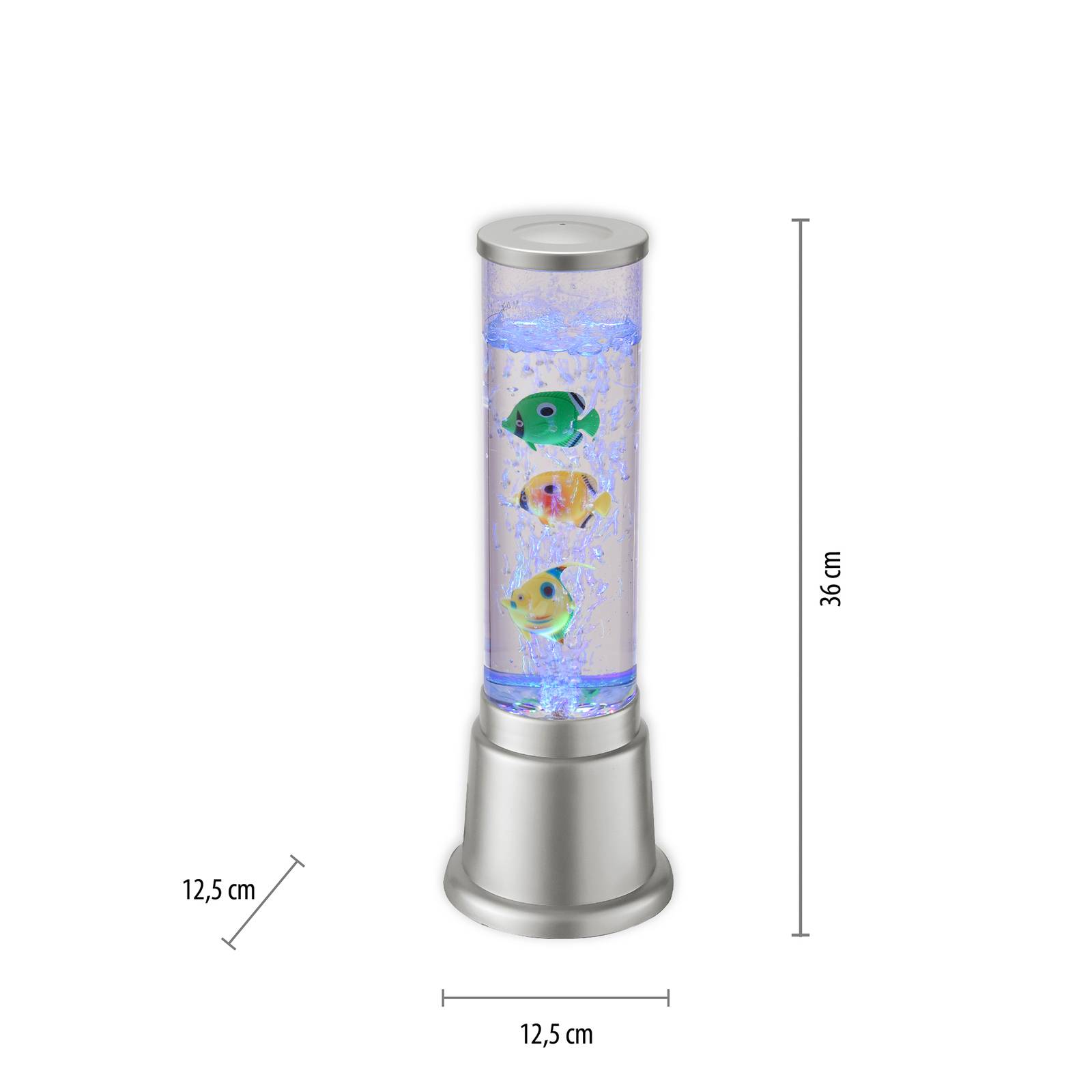 Wassersäule Ava mit LEDs und Fischen, Höhe 36cm von JUST LIGHT.