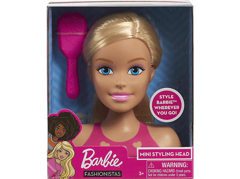 JUST PLAY Barbie Mini Styling Head - Blond Spielset Mehrfarbig von JUST PLAY