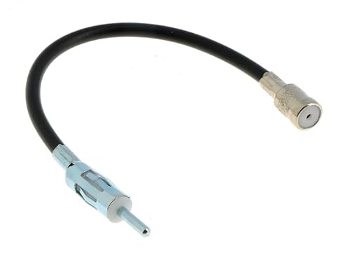 Antennenadapter Verlängerung KFZ Autoradio Stecker DIN auf ISO Kupplung 15cm von JUST SOUND best choice for caraudio