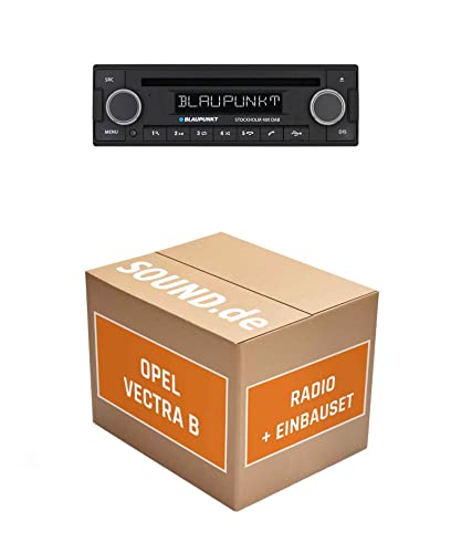 Autoradio Einbaupaket mit BLAUPUNKT Stockholm 400 passend für Opel Vectra B | Bluetooth Telefonieren Audiostreaming von JUST SOUND best choice for caraudio