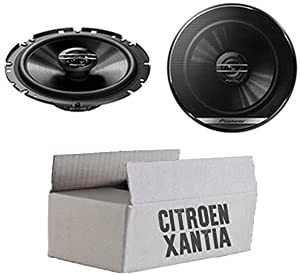 Citroen Xantia Front - Lautsprecher Boxen Pioneer TS-G1720F - 16,5cm 2-Wege Koax Koaxiallautsprecher Auto Einbausatz - Einbauset von JUST SOUND best choice for caraudio