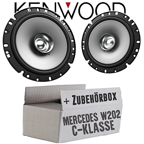 Einbauset - Lautsprecher Boxen Kenwood KFC-S1756-16,5cm Koax Auto Einbauzubehör - passend für Mercedes C-Klasse W202 Front Einbauset - Lautsprecher Boxen Kenwood KFC-S1756-16,5cm Koax Auto Einbauzubehör - passend für Mercedes C-Klasse W202 Front von JUST SOUND best choice for caraudio