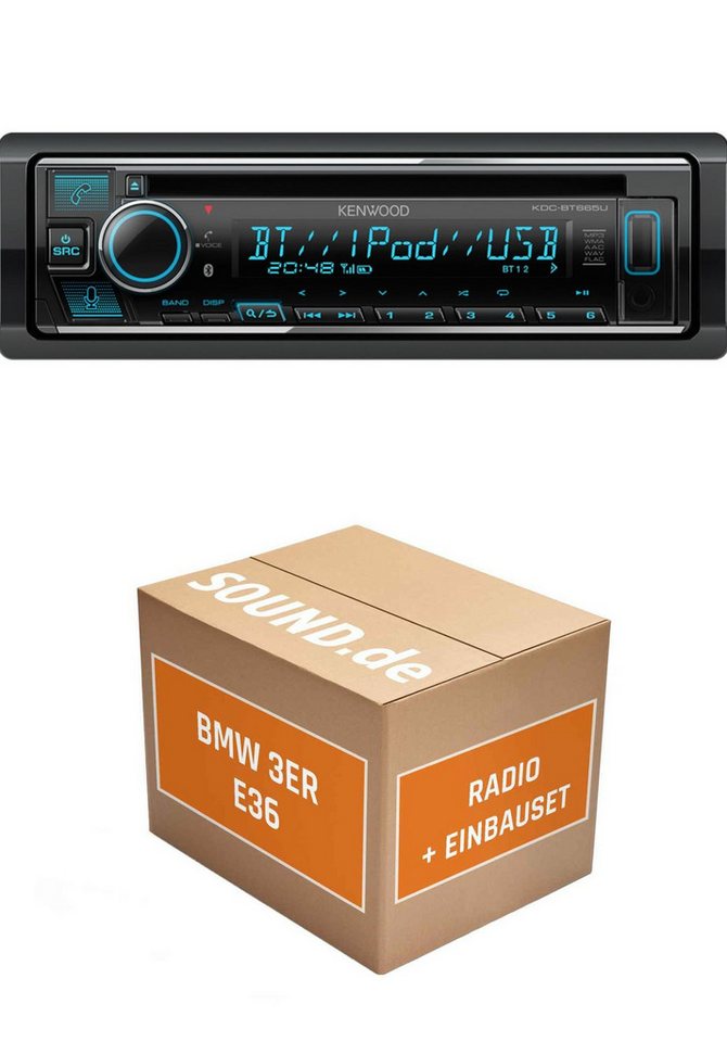 JUST SOUND best choice for caraudio Autoradio Einbaupaket KDC-BT665U passend für BMW 3er E36 Autoradio von JUST SOUND best choice for caraudio