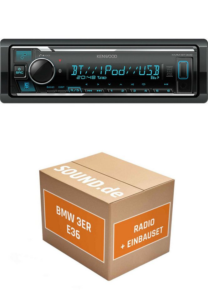 JUST SOUND best choice for caraudio Autoradio Einbaupaket KMM-BT309 passend für BMW 3er E36 Autoradio von JUST SOUND best choice for caraudio