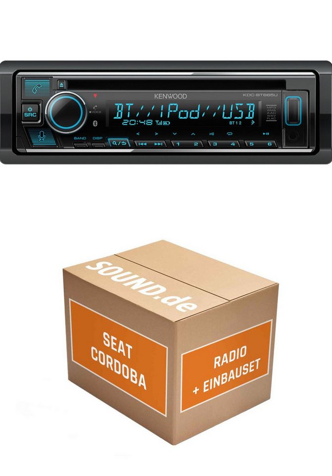JUST SOUND best choice for caraudio Autoradio Einbaupaket mit KDC-BT665U für Seat Cordoba Typ 6K/6C Autoradio von JUST SOUND best choice for caraudio