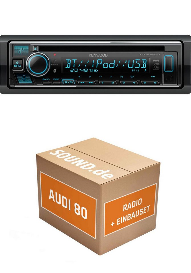 JUST SOUND best choice for caraudio Autoradio Einbaupaket mit KDC-BT665U passend für Audi 80 B3 Typ 89 Autoradio von JUST SOUND best choice for caraudio