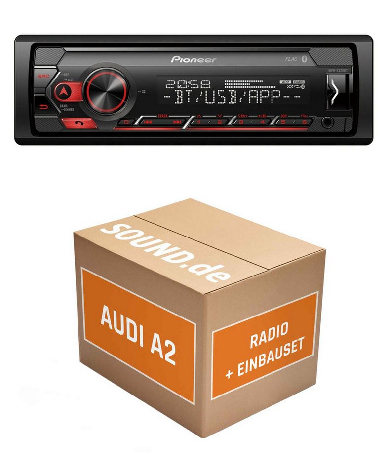 JUST SOUND best choice for caraudio Autoradio Einbauset mit MVH-S320BT für Audi A2 8Z ohne Lenkradfernb. Autoradio von JUST SOUND best choice for caraudio