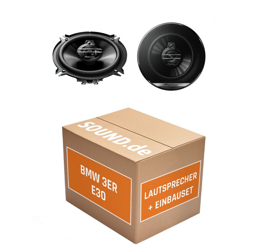 JUST SOUND best choice for caraudio BMW 3er E30 Lautsprecher Boxen Pioneer TS-G1330F 250W Auto Einbauset Auto-Lautsprecher (cm) von JUST SOUND best choice for caraudio