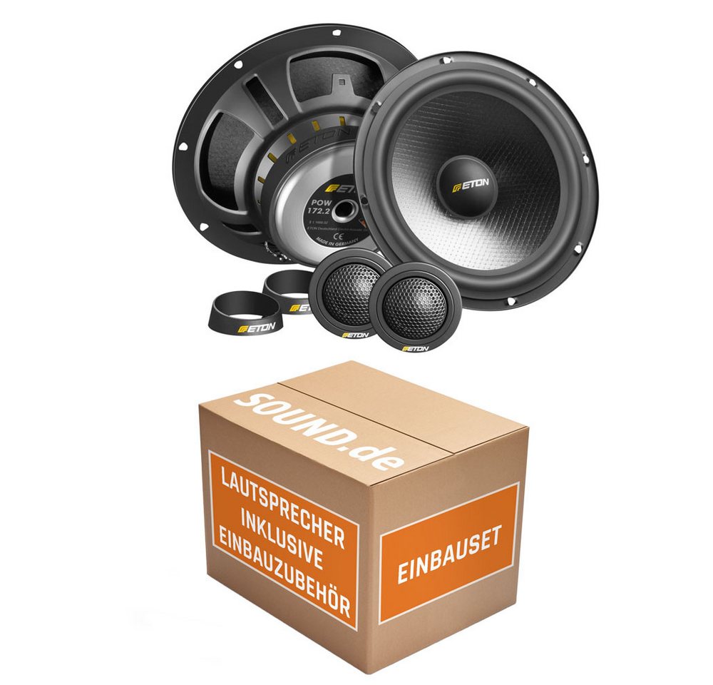 JUST SOUND best choice for caraudio Front Eton POW 172.2 16,5cm 2-Wege System Einbauset VW Golf 5 Auto-Lautsprecher (MAX: Watt) von JUST SOUND best choice for caraudio