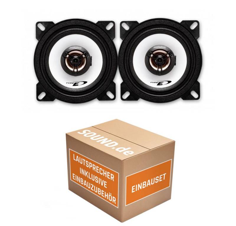 JUST SOUND best choice for caraudio Lautsprecher Alpine SXE-1025S 10cm Koaxsystem Renault Clio 1 Auto-Lautsprecher (MAX: Watt) von JUST SOUND best choice for caraudio