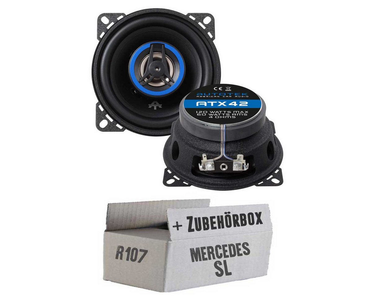 JUST SOUND best choice for caraudio Lautsprecher Boxen Autotek ATX-42 Auto Einbauset Mercedes SL R107 Auto-Lautsprecher (cm) von JUST SOUND best choice for caraudio