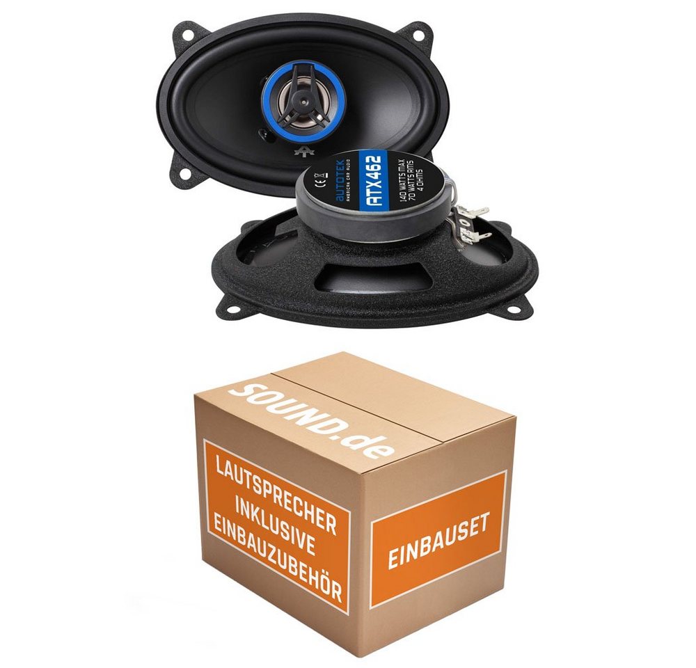 JUST SOUND best choice for caraudio Lautsprecher Boxen Autotek ATX-462 Auto Einbauset VW Passat 35i Auto-Lautsprecher (cm) von JUST SOUND best choice for caraudio