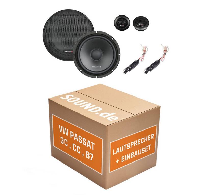 JUST SOUND best choice for caraudio Lautsprecher QS165 Auto Einbauset VW Passat 3C CC B6 B7 Auto-Lautsprecher (16 cm) von JUST SOUND best choice for caraudio