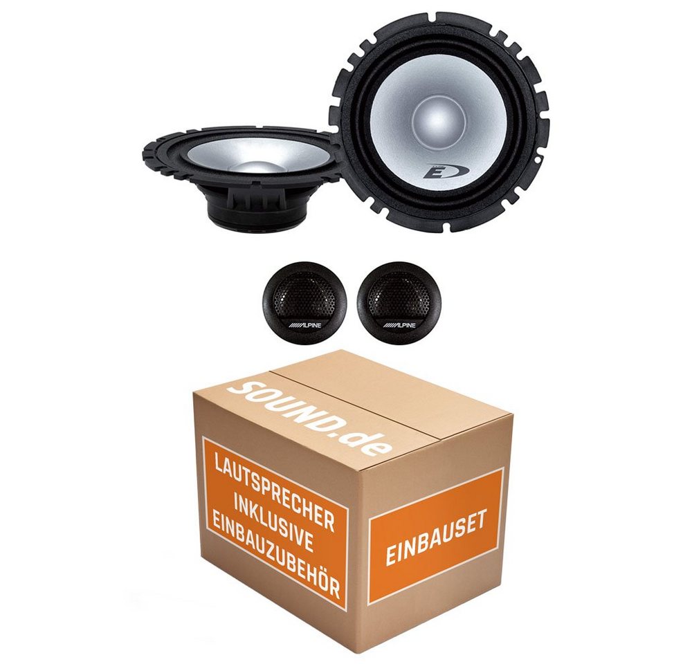 JUST SOUND best choice for caraudio Lautsprecher hinten Alpine SXE 1750S Komposystem VW Touran Auto-Lautsprecher (cm) von JUST SOUND best choice for caraudio