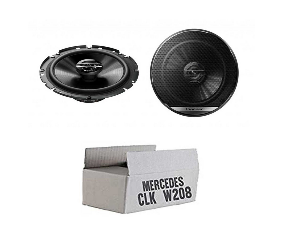 JUST SOUND best choice for caraudio Mercedes CLK W208 Lautsprecher Boxen Pioneer TS-G1720F Auto Einbauset Auto-Lautsprecher (cm) von JUST SOUND best choice for caraudio
