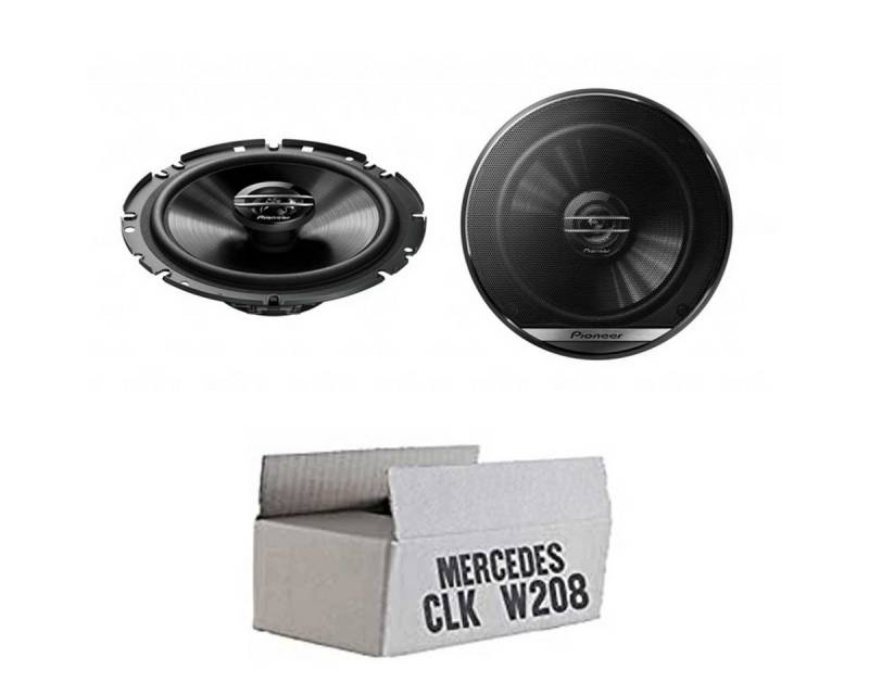 JUST SOUND best choice for caraudio Mercedes CLK W208 Lautsprecher Boxen Pioneer TS-G1720F Auto Einbauset Auto-Lautsprecher (cm) von JUST SOUND best choice for caraudio