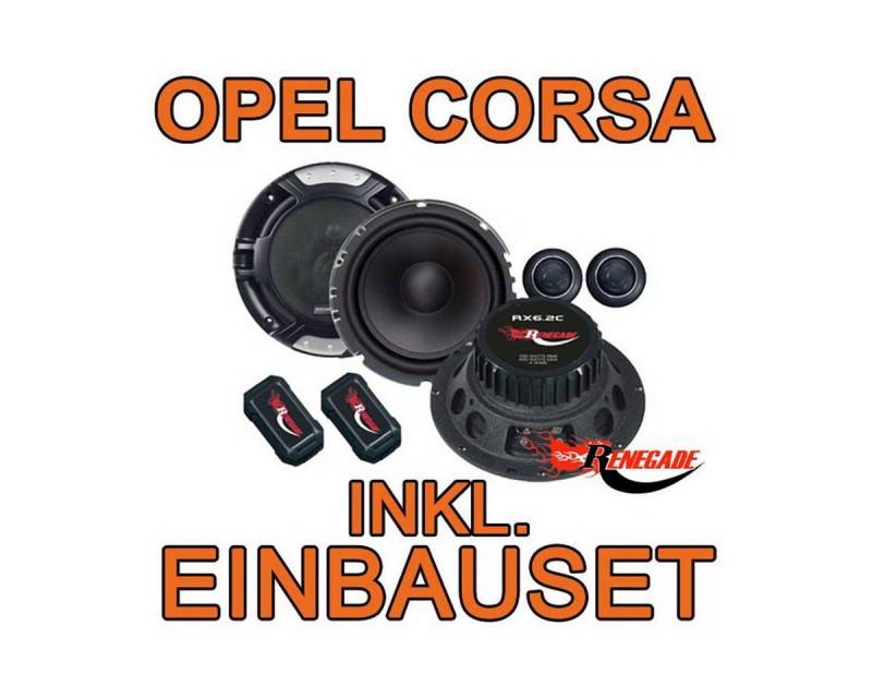JUST SOUND best choice for caraudio RX 6.2c 16,5cm Komponenten-System Opel Corsa B, C, D Auto-Lautsprecher (cm) von JUST SOUND best choice for caraudio