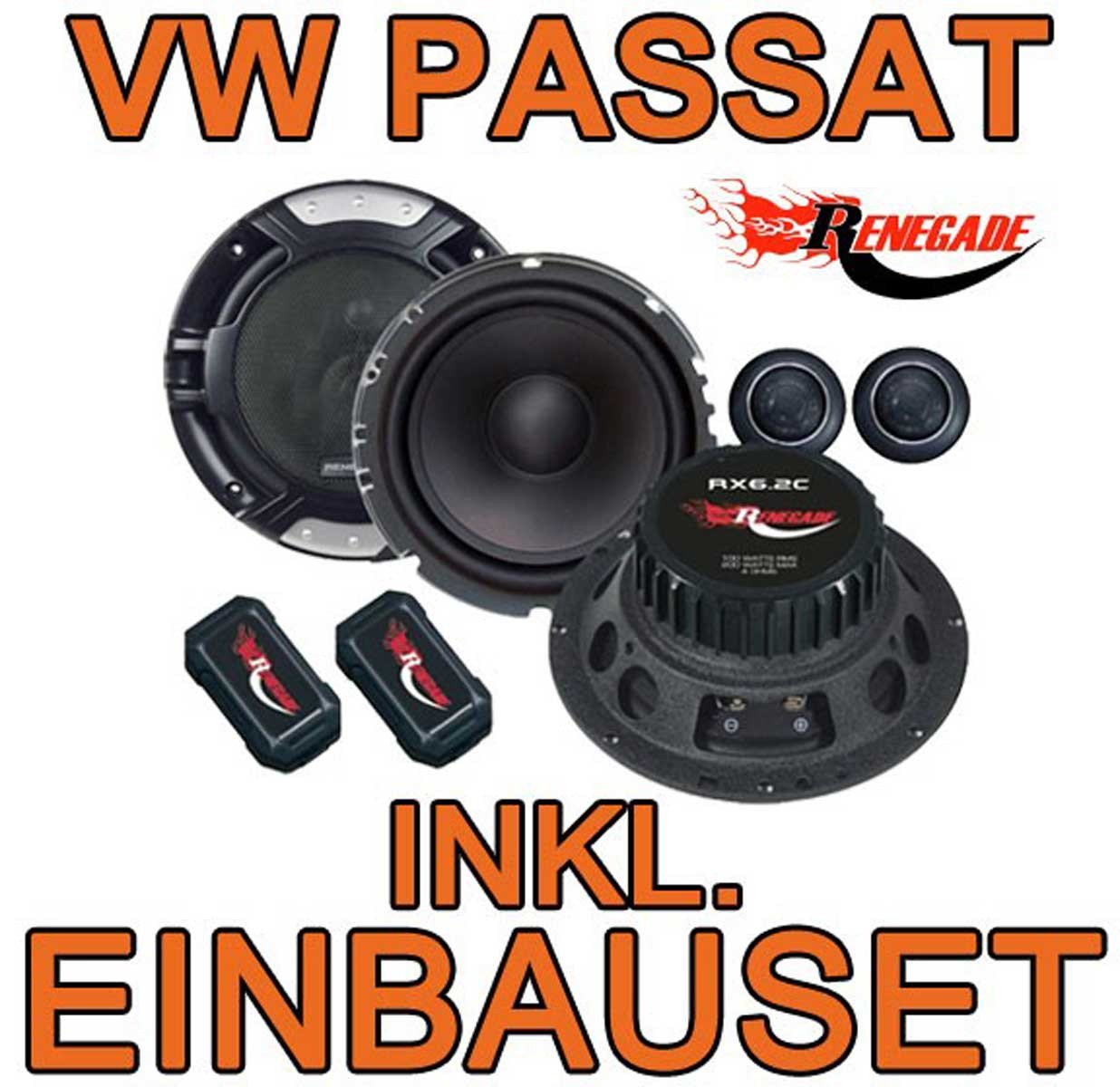 JUST SOUND best choice for caraudio RX 6.2c 16,5cm Komponenten-System VW Passat 3B & 3BG Auto-Lautsprecher (cm) von JUST SOUND best choice for caraudio
