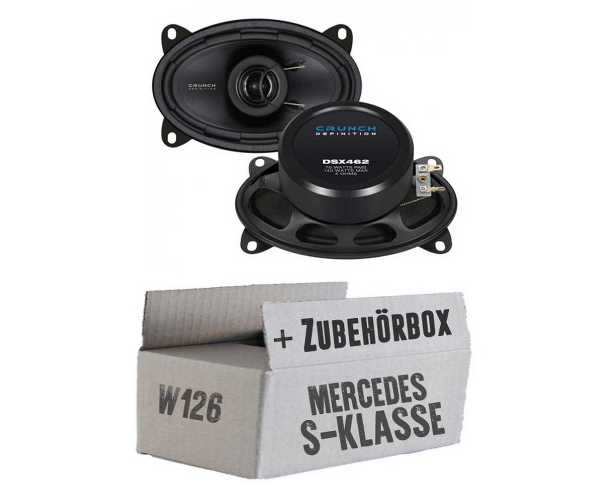 JUST SOUND best choice for caraudio S-KlassseCrunch DSX462 4x6 Koax-System Einbauset Mercedes W126 Auto-Lautsprecher (cm) von JUST SOUND best choice for caraudio