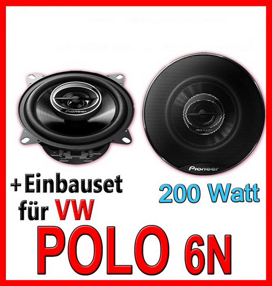 JUST SOUND best choice for caraudio TS-G1032i Koax-System Lautsprecher Einbauset VW Polo 6N Auto-Lautsprecher (cm) von JUST SOUND best choice for caraudio
