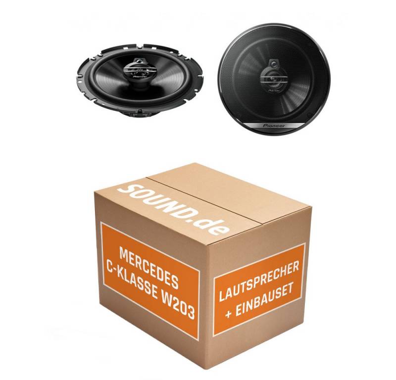 JUST SOUND best choice for caraudio W203 Lautsprecher Boxen Pioneer TS-G1730F Auto Einbauset Mercedes C-K Auto-Lautsprecher (cm) von JUST SOUND best choice for caraudio