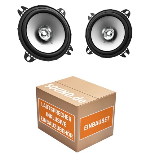 Lautsprecher Boxen Einbauset passend mit Kenwood KFC-S1056-10cm Koax Auto Einbauzubehör - für VW Golf 3 Armaturenbrett Front von JUST SOUND best choice for caraudio