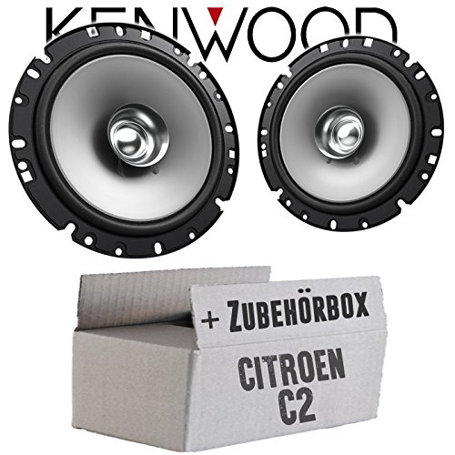 Lautsprecher Boxen Kenwood KFC-S1756-16,5cm Koax Auto Einbauzubehör - Einbauset passend für Citroen C2 - justSOUND von JUST SOUND best choice for caraudio