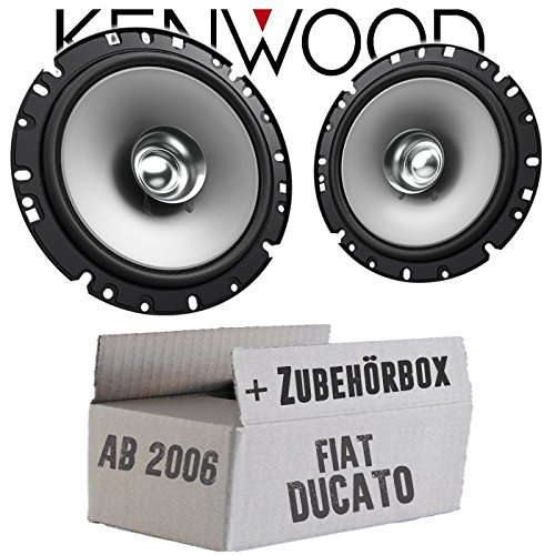 Lautsprecher Boxen Kenwood KFC-S1756-16,5cm Koax Auto Einbauzubehör - Einbauset passend für FIAT Ducato 3 250 Front - justSOUND von JUST SOUND best choice for caraudio