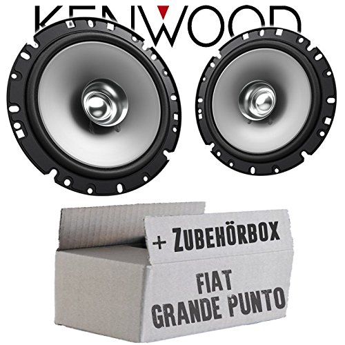 Lautsprecher Boxen Kenwood KFC-S1756-16,5cm Koax Auto Einbauzubehör - Einbauset passend für FIAT Grande Punto 199 Front - justSOUND von JUST SOUND best choice for caraudio