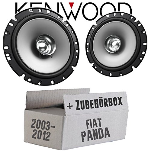 Lautsprecher Boxen Kenwood KFC-S1756 - 16,5cm Koax Auto Einbauzubehör - Einbauset passend für Fiat Panda 169 Heck - justSOUND von JUST SOUND best choice for caraudio