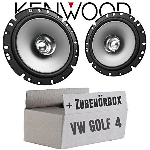 Lautsprecher Boxen Kenwood KFC-S1756-16,5cm Koax Auto Einbauzubehör - Einbauset passend für VW Golf 4 - justSOUND von JUST SOUND best choice for caraudio