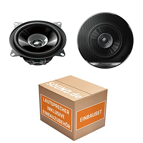 Lautsprecher Boxen Pioneer TS-G1010F - 10cm Doppelkonus 100mm PKW KFZ Auto 190W Paar Einbausatz - Einbauset für Citroen C1 - justSOUND von JUST SOUND best choice for caraudio