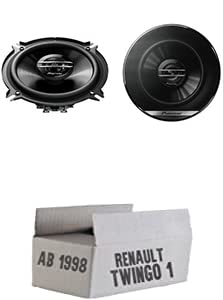 Lautsprecher Boxen Pioneer TS-G1320F - 13cm 2-Wege 130mm PKW Koaxiallautsprecher Auto Einbausatz - Einbauset für Renault Twingo 1 Phase 2 Front - justSOUND von JUST SOUND best choice for caraudio