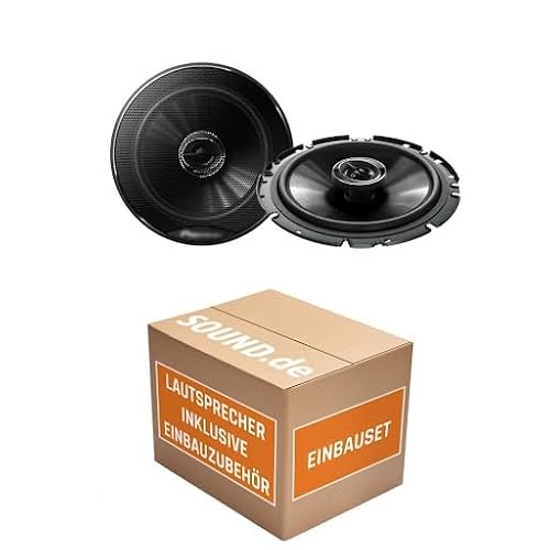 Lautsprecher Einbauset passend mit Pioneer TS-G1720F - 16,5cm 2-Wege Koax Koaxiallautsprecher Auto Einbausatz für Skoda Fabia 2 5J Front Heck von JUST SOUND best choice for caraudio