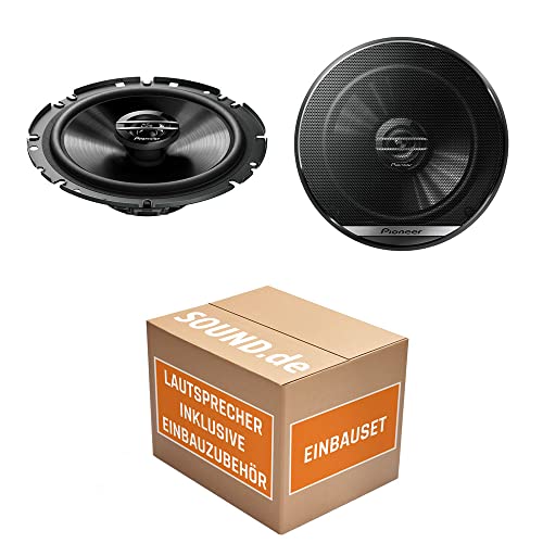 Lautsprecher Boxen Pioneer TS-G1720F - 16,5cm 2-Wege Koax Koaxiallautsprecher Auto Einbausatz - Einbauset passend für VW Golf 6 Variant Front - justSOUND von JUST SOUND best choice for caraudio