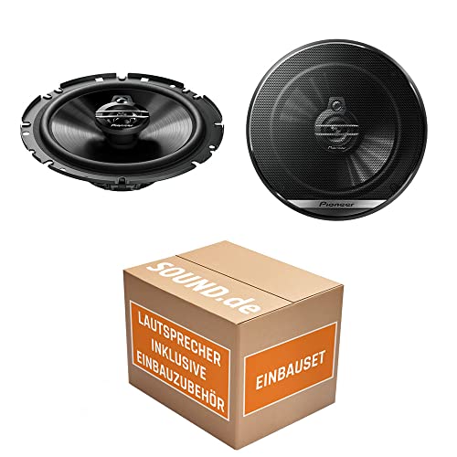 Lautsprecher Boxen Pioneer TS-G1730F - 16,5cm 3-Wege Koax Paar PKW 300WATT Koaxiallautsprecher Auto Einbausatz - Einbauset passend für Peugeot 206 - justSOUND von JUST SOUND best choice for caraudio