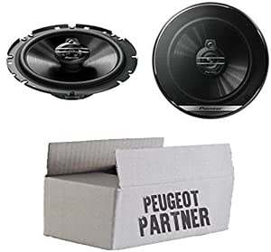 Lautsprecher Boxen Pioneer TS-G1730F - 16,5cm 3-Wege Koax Paar PKW 300WATT Koaxiallautsprecher Auto Einbausatz - Einbauset passend für Peugeot Partner - justSOUND von JUST SOUND best choice for caraudio