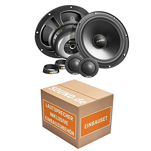 Lautsprecher Front - Eton POW 172.2 Compression - 16,5cm 2-Wege System - Einbauset passend für VW Passat 3C & CC - justSOUND von JUST SOUND best choice for caraudio